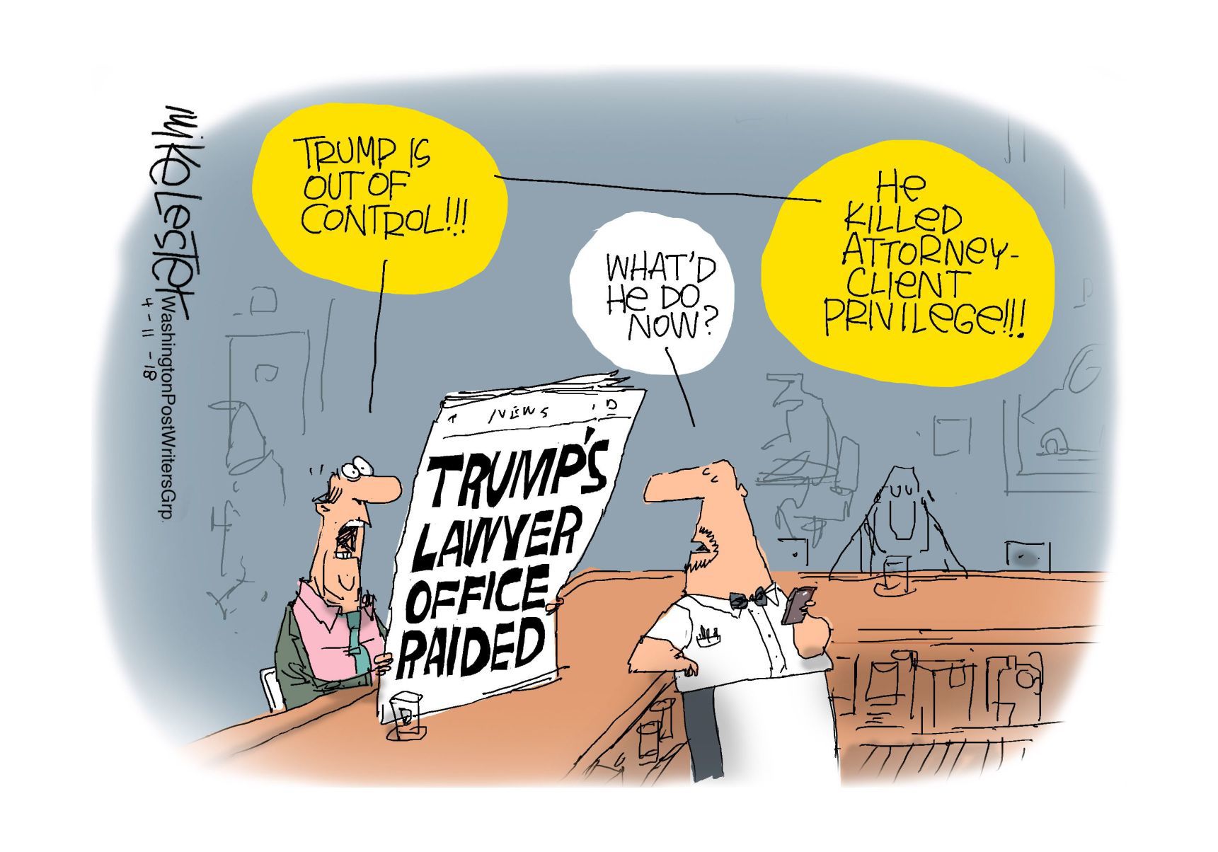 Mike Lester cartoon
